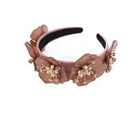 DLDXFKGV TRUSTTWO Bandeau Baroque Acrylique Grande Fleur géométrique Boule Bandeau Grande Fleur Bicolore Luxe Strass Bandeau The New(2)