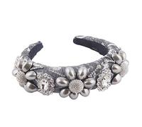 DLDXFKGV TRUSTTWO Perle Grande Fleur éponge Bandeau Luxe Brillant à la Main Baroque Broderie Cristal Bandeaux Strass Cheveux Accessoires The New(1)