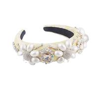 DLDXFKGV TRUSTTWO Perle Grande Fleur éponge Bandeau Luxe Brillant à la Main Baroque Broderie Cristal Bandeaux Strass Cheveux Accessoires The New(3)