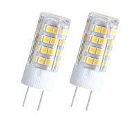 DLEDMOP 2PCS G8 Ampoule LED 5W AC 220V G8 Bi-Pin Base Blanc Chaud 2700K pour Lampe de Bureau Lustre Lumière Éclairage Paysager (5W / Blanc Chaud)