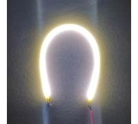 DLEDMOP Filament LED 3v 5 Pièces COB Led Filament Flexible DC3V 60/80/130/300mm LED Filament Edison Ampoule LED Diodes De Perles Accessoires De Lumière,Blanc Froid 6 500 K.,300mm