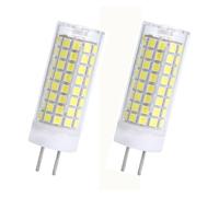 DLEDMOP GY6.35 Ampoule LED 220V 10W Blanc chaud 2700K T4 JC Type Bi-broche Base GY6.35 50W Ampoule halogène équivalente pour lustre applique murale (10W-2PCS / blanc chaud)