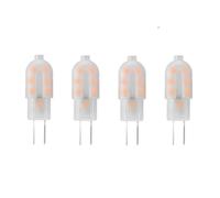 DLEDMOP LED Bulbs Ampoule LED G4 2W AC/DC 12V, Équivalent À 15W, Lampe Halogène Naturelle Kianco, 4000K, 200LM, Économie D'énergie, 5 Pièces,Coquille Hyaline,Blanc Froid
