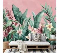 DLERFLOVR 3D Papier Peint Bananier - Exotique Papier Peint Panoramique Papiers Mural pour Salon Chambre Chambre D'Enfant Décoration Murale