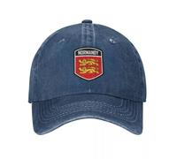 DLERFLOVR Casquette de Baseball Drapeau De La Normandie, France, Anti-Soleil Baseball Cap Armoiries Françaises, Réglable Unisexe Casquettes Anti-UV Pare-Soleil pour Supporters, éVéNements Sportifs
