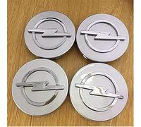 DLGJZS 4 Pièces Auto Cache Moyeux pour Opel Antara 2006-2010,Cache Jante Capuchons de Centre de Roue avec Voiture Logo Emblème Décoration Accessoires Auto,60mm-Silver