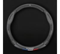 DLGJZS Auto Couvre Volant pour Citroen Jumpy M,Cuir Microfibre Protecteur Volant Antidérapant Housse de Volant de Voiture avec Logo Emblème Voiture Accessoires Auto Interieur,O