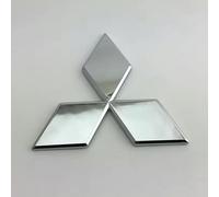 DLGJZS Auto Emblème pour Mitsubishi L200 Single,pour Voiture Capot Insigne et Coffre Badge 3D Logo Car Décoration Styling Accessoire,Silver-XXL