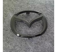 DLGJZS Noir Emblème Rechange pour Mazda 3 Sedan 2019 2020 2021,Grille Avant Coffre Arrière Logo Autocollant Lettres Carrosserie Aile Côté Insigne ABS Métal Décoration Accessoires,Front Logo