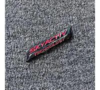 DLGJZS Noir Emblème Rechange pour Mazda 6 Sport Combi 2012 2013 2014 2015,Grille Avant Coffre Arrière Logo Autocollant Lettres Carrosserie Aile Côté Insigne ABS Métal Décoration Accessoires