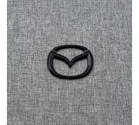 DLGJZS Noir Emblème Rechange pour Mazda MX-5 ND 2015 2016 2017 2018,Grille Avant Coffre Arrière Logo Autocollant Lettres Carrosserie Aile Côté Insigne ABS Métal Décoration Accessoires,Rear Logo