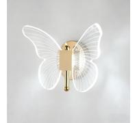 DLGLOLIN Applique Murale LED Interieur Lampe Murale Papillon Créatif, 10W Décoratif Éclairage Mural Moderne Plafonnier Luminaire pour Enfants Chambre Salon, Lumière Blanche