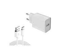 DLH 12W USB-A CHARGER 1M LIGHTNING CABLE, Intérieure, Secteur, 5 V, 2,4 A, 1 m, Blanc DY-AU5090W