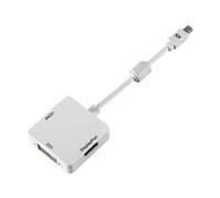 DLH Adaptateur vidéo mini DisplayPort mâle vers HDMI/DVI/DisplayPort femelle 15 cm 4K30Hz