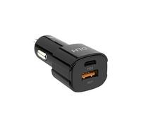 DLH - Adaptateur d'alimentation pour voiture - 38 Watt - FC - 2 connecteurs de sortie (USB type A, 24 pin USB-C)
