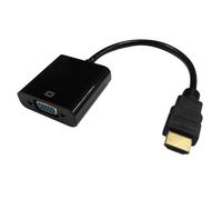 DLH Energy Adaptateur HDMI mâle vers VGA femelle – Jack 3,5mm – Micro-USB – 16 cm – 1920x1080 60Hz