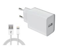 DLH DY-AU5091W, Intérieure, Secteur, 5 V, 2,4 A, 1 m, Blanc
