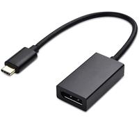 DLH Adaptateur USB-C male vers DisplayPort (DP) femelle - longueur 21cm - 4K/60Hz - noir