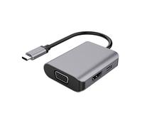 DLH Energy DY-TU4212 Station d'accueil - USB-C - VGA, HDMI