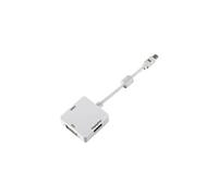 DLH - Adaptateur vidéo - Mini DisplayPort mâle pour HDMI, DVI, DisplayPort femelle - 15 cm - support pour 4K30Hz