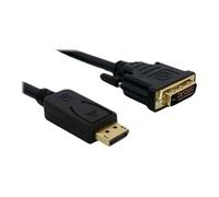 DLH - Câble adaptateur - DisplayPort (M) verrouillé pour DVI-D (M) - 3 m - vis moletées, support 1080p