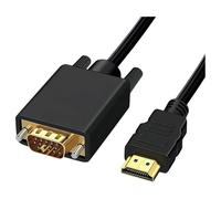 DLH - Câble adaptateur - HDMI mâle pour HD-15 (VGA) mâle - 2 m - noir - support 1080 p 60 Hz
