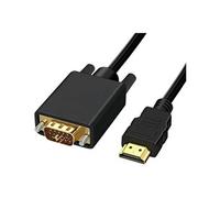 DLH - Câble adaptateur - HDMI mâle pour HD-15 (VGA) mâle - 2 m - noir - support 1080 p 60 Hz