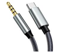 DLH - Câble audio - USB-C mâle pour mini-phone stereo 3.5 mm mâle - 1 m - noir