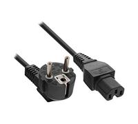 DLH - Câble d'alimentation - power CEE 7/7 (M) pour IEC 60320 C15 - 250 V - 6 A - 1.8 m - noir