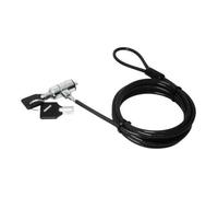 DLH Câble de verrouillage Energy - Pour ordinateur portable, Projecteur, Ordinateur - 1,80 m Câble - Noir