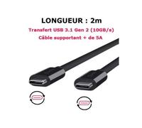 DLH - Câble USB de type-C - 24 pin USB-C pour 24 pin USB-C - 2 m