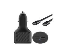DLH Chargeur Allume-Cigare 12V 108W USB-C 90W Power Delivery + USB-A 18W QC 3.0 - Câble USB-C 1m Inclus - Compatibilité Universelle