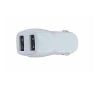 DLH Chargeur allume-cigare 2 ports USB 2,4A 12 W DYAU2314W blanc