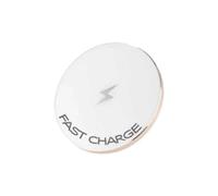 DLH Chargeur Induction Qi Fast Charge 10W DY-AU2815W, 5V/2A, USB, Blanc, 100x100x8mm, Compatible Smartphones, Câble Micro-USB/USB inclus, Certifié CE/Qi/RoHS