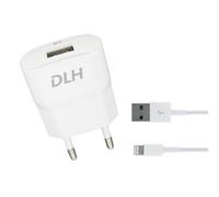 DLH Chargeur secteur USB-A 5W avec cable Apple Lightning pour iPhone