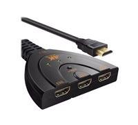 DLH - commutateur vidéo/audio - 3 ports