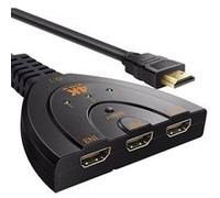 DLH - Commutateur vidéo/audio - 3 x HDMI - de bureau