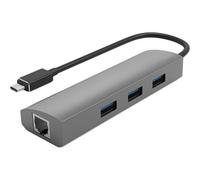 DLH - Concentrateur (hub) - 3 x USB 3.2 Gen 1 + 1 x 10/100/1000 - de bureau
