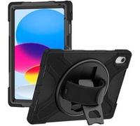 DLH - Coque de protection pour tablette - avec bandoulière, poignée rotative et support - pour Apple 10.9-inch iPad (10ème génération); iPad A16 Wi-Fi, A16 Wi-Fi + Cellular G