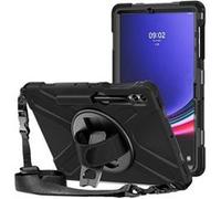 DLH Energy Housse DY-RC5017 pour Samsung Galaxy Tab S9+ (SM-X810/X816/X818) 12,4" Noire