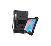 DLH Coque renforcée avec emplacement stylet, bandoulière, poignée rotative et pied support pour SAMSUNG Galaxy Tab S7 FE (SM-T730 / SM-T733 / SM-T735