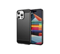 DLH - Coque de protection pour téléphone portable - silicone - noir - pour Apple iPhone 15 Pro