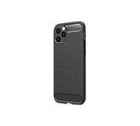 DLH Coque silicone noire pour Apple iPhone 12 et iPhone 12 Pro