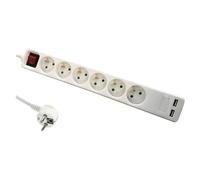 DLH - multiprise 6 prises avec interrupteur