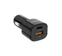 DLH DY-AU4728B Chargeur Allume-Cigare Auto 38W USB Power Delivery 18W pour Smartphone & Ordinateur Portable - Entrée 5A - Noir - 71x31x26mm