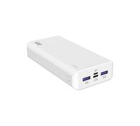 DLH DY-BE5221 Power Bank 20000mAh Blanc, 2x USB-A + 1x USB-C, Output 4.5A, Charge Rapide 22.5W, Input Micro-USB/USB-C, Câbles USB inclus