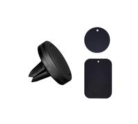 DLH DY-DU3265 Support Smartphone Passif Noir Fixation Grille Ventilation Magnétique, Orientation Horizontale/Verticale, Dimensions 45x45x35mm