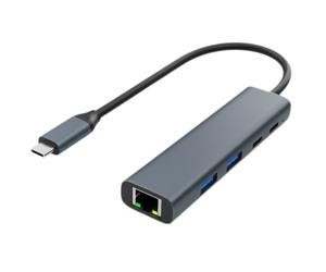 DLH DY-HB5475, Avec fil, USB, Ethernet, 1000 Mbit/s, Gris