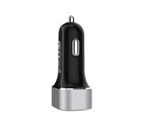 DLH DY-LI3345 Chargeur Auto USB 63W Compatible Ordinateur Portable, Smartphone, Tablette - 1x USB Type-C, 1x Micro-USB 3.2 Gen 1 (3.1 Gen 1), Noir