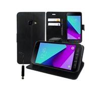 DLH Coque Folio - Noir - Pour Galaxy XCover 4